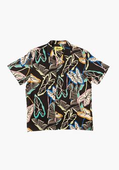 Neon Palm Buttonup | Short Sleeve Button Up | Duvin Design Co. Hawaiian Shirt Aesthetic, The Afterparty, Cactus Shirt, Corey Taylor, Rayon Shirt, Cowboys Shirt, Vintage Hawaiian, Hawaiian Style, Short Sleeve Button Up