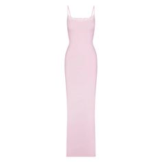 Romantic stretchy lace details give this stunning slip dress the perfect femme touch. This buttery-soft, ultra-flattering maxi is double-lined with adjustable straps and a front scoop neckline. Fits true to size. Dr Closet, Long Slip Dress, Pink Birthday Party, Long Slip, Cherry Dress, Dream Dresses, Taffy, Pink Birthday, Feminine Dress