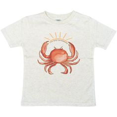 "I've got sunshine" Ocean Crab Beach Toddler/Youth Tee This brand new design is sure to excite all the beach babies! Kids will love the neutral, original imagery while parents enjoy the soft lightweight fabric- perfect for trips to the beach this summer. Sizes available include:2T, 3T, 4T, 5T, Youth XS (4-6), Youth S (6-8), Youth M (8-10), Youth L (10-12) **Clothing has been reviewed as true to size. FACTS YOU WILL LOVE - We are a family company, woman and mom owned! - Our designs are all origin Summer Cotton T-shirt For Ocean Activities, White Tops For Ocean Activities In Summer, Cotton T-shirt For Summer Ocean Activities, Beach Babies, Crab Shirt, Toddler Summer Outfits, Sunshine Beach, Toddler Summer, Western North Carolina