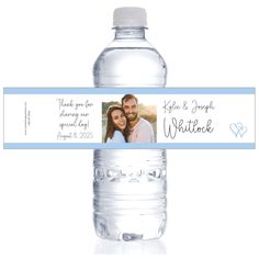 WB15 - Wedding Photo Water Bottle Labels Wedding Photo Water Bottle Labels wa401 Water Bottle Labels Birthday, Wedding Bottle Labels, Personalized Candy Bars, Photo Water, Water Bottle Labels Wedding, Wedding Water Bottles, Wedding Champagne Glasses, Wedding Stickers Labels, Water Wedding