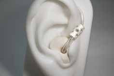 Hearing Aid Jewelry, Hearing Aids Aesthetic, Hearing Aids Accessories, Disabled Fashion, Turn Up The Volume, Medical Jewelry, Cuff Earring, Clinic Design, Hearing Loss