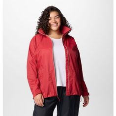 Coverage for unpredictable drizzles. This water-repellent jacket is an essential outer shell that seals out light rain and packs down into its own pocket. Columbia Rain Jacket, Water Repellent Jacket, Light Rain, Columbia Jacket, Good Brands, Outerwear Women, The Rain, Seals, Outdoor Gear