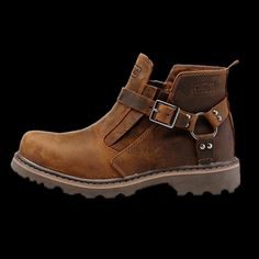 Men’s Leather Boots, Mens Rugged Boots, Biker Style Men, Mens Biker Style, Mens Biker Boots, Men's Leather Boots, Timberland Boots Outfit Mens, Womens Biker Boots, Boots Biker