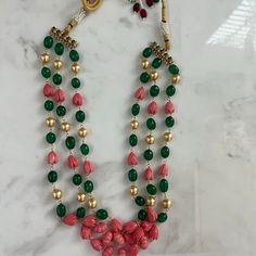 Buy Layered Tulip Beaded Pearl Necklace Indian Jewelry Long Rani Haar Necklace Punjabi Jewelry South Indian Jewelry Temple Jewelry Mala Necklace Online in India - Etsy Elegant Heart-shaped Jewelry With Colorful Beads, Elegant Heart-shaped Colorful Beads Jewelry, Elegant Heart-shaped Colorful Beaded Jewelry, Traditional Jewelry With Heart-shaped Round Beads, Traditional Heart Beads For Jewelry Making, Traditional Multicolor Heart Beads Necklace, Multicolor Heart Beads Necklaces For Jewelry Making, Traditional Heart Shaped Bead Jewelry, Handmade Pearl Necklace With Round Beads For Festive Occasions