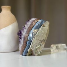 This is a unique Amethyst with unusual druzy cave formations on one side. The stone you will receive is the exact one as in the picture. ✧ MEASURES: Width: 2.5 in x Height: 4.5 in. Weight 1.7 lb (769 gr) Raw Stone Geodes In Mineral Crystal As Gift, Unique Healing Gemstone Geodes, Healing Gemstone Geodes, Unique Healing Geodes, Unique Geodes For Healing, Amethyst Geodes For Healing, Spiritual Natural Stone Geodes Gift, Unique Amethyst Crystals For Healing, Spiritual Natural Stone Geodes As Gifts