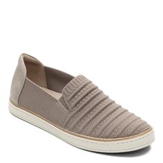 PRICES MAY VARY. Comfy casual slip-on sneaker for women with an easy-going personality and elastic features for a snug fit Knit fabric upper with an almond toe casual slip ons Pure Eco Series: Kemper Step features organic, machine-washable fabrics and an eco-conscious design Some styles featuring padded collar or frayed topline with back pull tab All-Thru Comfort: soft foam lining, arch support with memory foam, lightweight and flexible outsole 3/4"flat heel sneaker for women for comfortable wal Beige Comfortable Slip-on Sneakers, Comfortable Beige Slip-on Sneakers For Spring, Sporty Casual Style, Sneaker For Women, Athleisure Sneakers, Sporty Casual, Stripes Texture, Sneaker Heels, Luxury Store