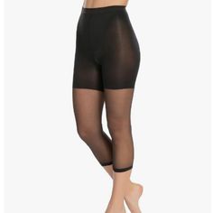 New Spanx Sara Blakely Black Footless Bodyshaping Pantyhose Size D Knee Length Fits 5'0 170-185 Lbs Thru 6 Ft 220 Lbs Sara Blakely, Rayon Pants, Jelly Shoes, Walker Boots, Pajama Shirt, Body Shapers, Rain And Snow Boots, Sneaker Shopping, Swim Trunks