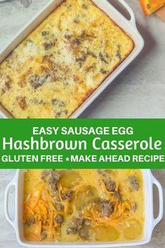 an easy sausage egg hashbrown casserole recipe