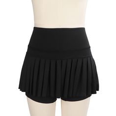 Feature:1. Soft And Breathable: Tennis shorts pleated skirt, breathable fabric, full stretch on all sides, soft touch, sweat wicking, very comfortable. 2. Pockets: The tennis pleated skirt is designed with pockets to store your belongings, which is convenient for movement. 3. Inner Shorts: Sports pleated skirt, outer layer of skirt and inner layer of shorts, fake two piece design, safer to exercise, suitable for running, yoga, etc. 4. Streamlined: Shorts pleated skirt conforms to the ergonomic h Black Stretch Skort With Solid Color, High Waist Stretch Tennis Skirt, High Waist Stretch Tennis Skirt In Solid Color, High Waist Stretch Tennis Skirt Solid Color, Black Mini Skirt For Sports In Summer, High Waist Solid Color Tennis Skirt, Black Casual Tennis Skirt With Wide Waistband, Black Pleated Sporty Bottoms, Sporty Black Pleated Bottoms