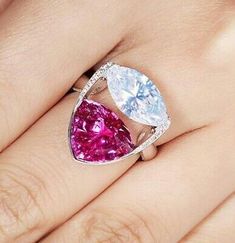 12ct Pink CZ Cocktail Ring For Women Handmade Evening Auction Luxe Jewelry  | eBay Rare Colors, Create A Signature, Luxe Jewelry, Pink Jewelry, Beautiful Style, Sapphire Jewelry, Beautiful Ring, Pearl Ring, Modern Jewelry