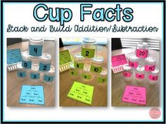 several pictures of cups with numbers and letters on them, including one for each cup