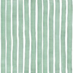 a green and white striped wallpaper with vertical lines on the bottom half of it