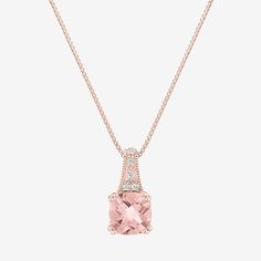 Features: Quick ShipJewelry Closure: Spring Ring ClaspSetting: ProngStone Cut: CushionStone Millimeter Measurement: 7 Mm Width, 7 Mm LengthMetal Color: RoseChain Length: 18 InchChain Gauge: 040Pendant Length: 14.5mmPendant Width: 7.1mmChain Construction: BoxCare: Wipe CleanStone Type: 1 Simulated Morganite, 5 Lab Created SapphireAuthenticity: Simulated StoneMetal: 14k Rose Gold Over SilverNecklace Type: Pendant NecklacesCountry of Origin: Imported 14k Gold Necklaces With Accent Stones For Formal Occasions, Elegant Gold Necklace With Accent Stones, Elegant Gold Necklaces With Accent Stones, 14k Gold Necklace With Accent Stones, Gold Necklaces With Accent Stones For Formal Occasions, Classic Necklaces With Accent Stones For Anniversary, Classic Pink Pendant Necklace, Classic Round Necklace With Accent Stones, Classic Round Necklaces With Accent Stones