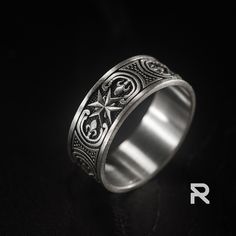 TALISMAN RING, PROTECTION Ring, Minimalist Sterling Silver Talisman Ring For Men, Religious Good Luck Band Ring Gift For Friends Metal: Sterling Silver 925" Average Weight: 5.70 g This men's silver ring featuring the unique 'Alatyr' talisman design captivates with its intricate detailing and mystical symbolism. Crafted from high-quality 925 sterling silver, it impresses with both its quality and craftsmanship. Symbolism: The 'Alatyr' talisman is an ancient symbol of great significance in various Talisman Ring, Silver Rings For Men, Antique Style Jewelry, Chunky Silver Rings, Protection Ring, Average Weight, Mens Silver Rings, Ancient Symbols, Ring For Men