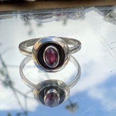 Boutique Pink Tourmaline 925 Sterling Silver Ring, Size 8. Silver Garnet Rings With Bezel Setting, Sterling Silver Amethyst Ring With Polished Finish, Classic Sterling Silver Amethyst Ring With Polished Finish, Ring Making, Jewelry Boutique, How To Make Rings, Ring Color, Boutique Jewelry, Pink Tourmaline