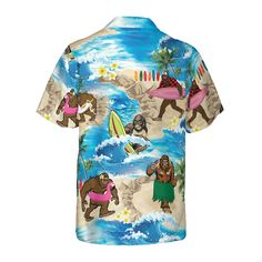 The best hawaiian shirts for men, hawaiian shirt for women and kids are available, designed just for you. Fabric: four-way stretch (95% polyester and 5% spandex) Regular fit Fabric Weight: 120 g/m². Care Instruction: Machine washes cold with similar colors, do not bleach, tumble dry low, do not iron, and do not dry clean. Reliable quality Refreshing and breathable, comfortable material, No DISCOLORATION after long washing. Hight Quality Fabric High quality fabric is soft and comfortable, and its prefect structure supports the fit of the outfit. Unisex & Perfect Gifts This product is crafted from a premium polyester and spandex blend, making it both comfortable and durable. Each panel is individually printed, cut and sewn to ensure a flawless graphic with no imperfections. And high definiti Wave Surfing, Father Gifts, Gifts For Mother, Counter Culture, Flamingo Shirt, Festival Gifts, Summer Beach Dress, Gifts For Uncle, Hawaiian Shorts