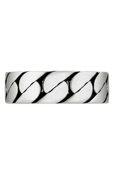 A retro chain pattern details the thick sterling silver band of this everyday ring set with Gucci's iconic interlocking-G motif. Style Name:Gucci Interlocking-G Sterling Silver Ring. Style Number: 6245738. Gucci Rings With Polished Finish For Formal Occasions, Classic Gucci Engraved White Gold Ring, Gucci White Gold Ring Formal, Gucci White Gold Ring For Formal Occasions, Gucci Silver Ring With Polished Finish, Gucci Sterling Silver Ring For Formal Occasions, Classic Gucci Engraved Ring For Anniversary, Classic Gucci Engraved Ring As Gift, Classic Gucci Engraved Ring For Gift