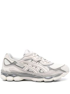 ASICS GEL NYC1201A789 103 Asics Sneakers, Athletic Gear, Running Fashion, Asics Women, Mesh Design, Summer Beach Wear, Asics Gel, Embossed Logo, Sandals Summer