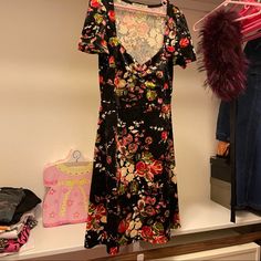 Sweetheart Floral Velvet Dress No Flaws, Never Worn Ruched Chest, Short Sleeve, Sweetheart Neckline Black Velvet Texture With Pink/Red Rose Floral Pattern. Back Zipper Closure. Comment Any Questions! Fast 1 Day Shipping On All Orders! Black Floral Print Dress By Urban Outfitters, Urban Outfitters Black Floral Print Dress, Urban Outfitters Black Floral Dress, Fitted Multicolor Mini Dress By Urban Outfitters, Fitted Multicolor Dresses By Urban Outfitters, Cute Black Dresses With Floral Print, Cute Black Dress With Floral Print, Casual Pink Dress By Urban Outfitters, Cute Black Floral Print Dress