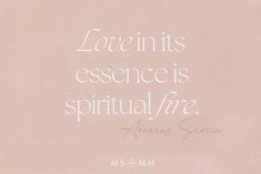 a pink background with a quote from james sensen that says, love isn't essence is spiritually free