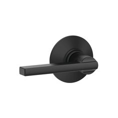 an image of a black robe hook on a white wall with the door handle open