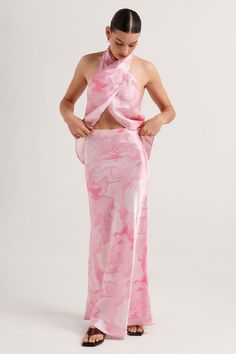 Cassidy Skirt - Peony Swirl