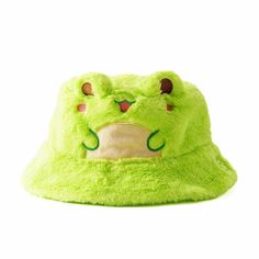 PRICES MAY VARY. Adorable design: This frog bucket hat features a frog on top with big googly eyes, a wide smile, and a pink tongue sticking out, delicate lotus leaf embroidery on brim. Size: head circumference 57-59cm/ 22.4-23.2 inches; Brim width 2.7" Unisex and versatile: The frog bucket hat looks great with a variety of outfits, from casual to sporty. The playful design is sure to turn heads and get compliments. Sun protection: The hat has a wide brim that will help to protect your face and Frog Bucket Hat, Bucket Hat Looks, Fleece Hat Pattern, Wide Smile, Pink Bucket Hat, Pink Tongue, Frog Costume, Funky Hats, Costume Women