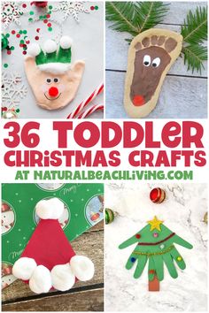 christmas crafts for toddlers to make at naturalbecaclliving com,