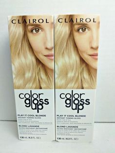 2x Clairol Color Gloss Up Temporary Toning Hair Color Toasted BlondeBlack Friday, Christmas Gifts Clear Toner For Hair, Hair Tools Infunity Clairol, Clairol Root Touch Up Medium Brown, Clairol Shimmer Lights Toner, Clairol Natural Instincts, Hair Powder, Hair Toner, Permanent Hair Dye, Cool Blonde