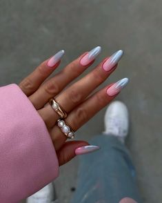 61+ Stunning Pink Chrome Nail Ideas For 2025 - DrExplains Grey Chrome Nails, Chrome Nails Ideas