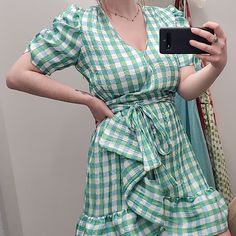 Cute Tanya Taylor Plaid Printed Mini Dress!!! Cute Cottage Vibes Size 8 Would Be Cute For Spring, Summer, Vacation, Beachy, Or Picnic Dates!! Great Condition!!! Obo White V-neck Dress For Picnic, White V-neck Picnic Dress, Fitted V-neck Mini Dress For Picnic, Green Mini Dress For Picnic, Picnic Dates, Cottage Vibes, Mini Dress Cute, Cute Cottage, Picnic Date