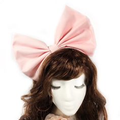 "This is a cute light pink headband bow that can fit any head size from toddler to adults. The big bow headband is as pretty as is huge. No one will miss it!! The headband with light pink bow will suit perfectly to must special occasions like a birthday party, a bachelorette party, a bridal shower, or any occasion you might need to stand out of the crowd. It is also a perfect present for any girl or women. The light pink headband bow will go perfectly with your cosplay outfit, as an addition to Pink Bow Headband, Light Pink Accessories, Pink Cosplay, Bow Aesthetic, Pink Hair Bow, Trilogy Tour, Big Bow Headband, Bow Light, Light Aesthetic