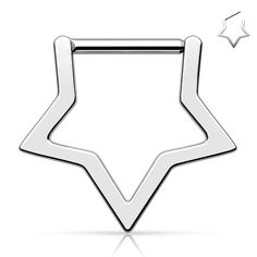 a silver star shaped object on a white background