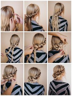 Succombez à la tendance du chignon bohème chic grâce à nos idées de coiffures faciles et créatives pout toutes les occasions. Romantic Hairstyles, Hoco Hair Styles, Hoco Hairstyles, Hairstyles For Medium Length Hair Easy, Peinados Fáciles Para Cabello Corto, Bridesmaid Hair Updo, Penteado Cabelo Curto, Half Up Half Down Hair