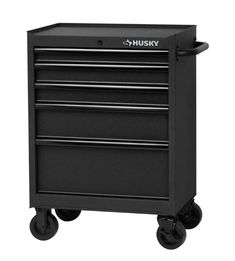 27 in. W x 18 in. D Standard Duty 5-Drawer Rolling Tool Chest Cabinet in Textured Black Husky Tool Box, Black Husky, Chest Cabinet, Tool Chests, Mobile Workbench, Salon Suites, Box Chest, Workshop Ideas, Workshop Organization