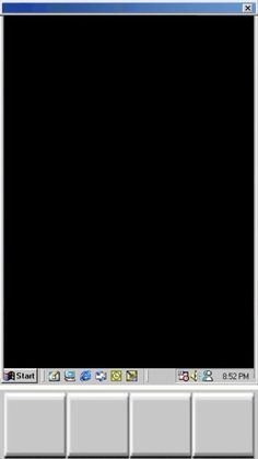 an image of a black screen in the windows