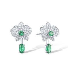 |<none>|3256805061832318 Flower Studs Earrings, Travel Inspired Jewelry, Diamante Earrings, G Design, Chic Flowers, Daisy Earrings, Flower Stud, Floral Jewellery, Flower Earrings Studs