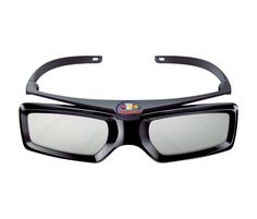 a pair of black glasses with white lenses