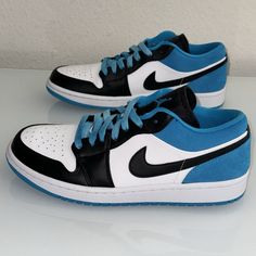 VNDS NIKE Air Jordan 1 Low Og Black Powder Blue UNC Men’s Size 8 Pristine 9.9/10. Shoe has never been worn out. Tried on. Pristine condition. See pictures. Comes with original box. Sells for $285 brand new. God bless. Nike Air Jordan 1 Low, Air Jordan 1 Low, Nike Air Jordan 1, Jordan 1 Low, Powder Blue, Air Jordan 1, Nike Air Jordan, God Bless, Jordan 1