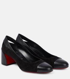 Miss Duvette leather pumps in black - Christian Louboutin | Mytheresa Christian Louboutin Shoes Pumps, Black Reference, Christian Louboutin Iriza, Christian Louboutin Pigalle Follies, Christian Louboutin Kate, Beige Pumps, Christian Louboutin Pigalle, Christian Louboutin So Kate, Mid Heels Pumps