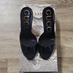 Hello. I Am Selling My Authentic Gucci Shoes. Brand New, Never Worn. Size 6. It Comes With A Dust Bag. I Paid $235 Original Al Price, But With Tax, I Ended Up Paying $260. I Am Selling It For $200.00. Designer Patent Leather Slip-on Heels, Gucci Patent Leather Heels, Designer Patent Leather Heels With Branded Heel Counter, Gucci Luxury Slip-on Heels, Gucci Designer Patent Leather Heels, Gucci Patent Leather High Heels, Designer Gucci Patent Leather Heels, Designer Gucci Closed Toe Heels, Gucci Designer Slip-on Heels