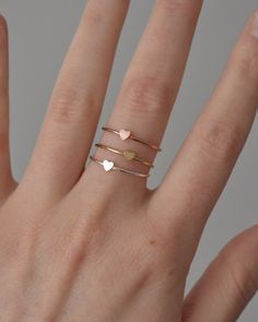 * Available in sterling silver, 14k gold-fill or 14k rose gold-fill * Lead & nickel free * Hypoallergenic, suitable for sensitive skin Everyday Stackable Rings For Valentine's Day, Fine Jewelry Rose Gold Stackable Rings, Stackable Rose Gold Heart Ring Fine Jewelry, Rose Gold Stackable Heart Ring In Fine Jewelry Style, Delicate Rose Gold Stackable Rings Fine Jewelry, Minimalist 14k Rose Gold Heart Ring, Rose Gold Midi Rings, Dainty Adjustable Rose Gold Stackable Rings, Adjustable Dainty Rose Gold Stackable Rings