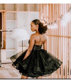 Black Tulle Skirt Prom Dress, Fitted Black Tulle Dress, Fitted Black Dress With Tulle Skirt, Black Fitted Dress With Tulle Skirt, Black Organza Ball Gown Dress, Black Tulle Mini Dress For Prom Season, Black Organza Ball Gown, Black Tulle Skirt Dress For Night Out, Black Tulle Dress For Night Out