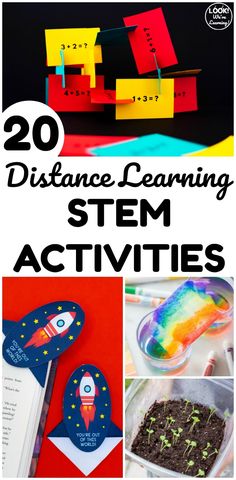 science activities for kids to do with paper and stickers that are also made out of construction