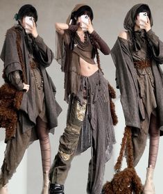 Solarpunk Fashion, Apocalyptic Fashion, Concept Clothing, Alt Fashion, Fantasy Clothing, Character Outfits, Dream Clothes, Grunge Outfits