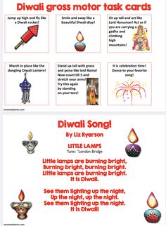 the poster shows different types of lights and symbols for children's birthdays, including candles