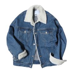 Denim Sherpa Jacket, Clothing Png, Moodboard Pngs, Png Clothes, Mode Kpop, Sherpa Jacket, Fesyen Wanita, Dream Clothes, Look Cool