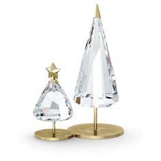 Holiday Magic Christmas Tree Duo | Swarovski.com Magic Christmas Tree, Dreamy Design, Magic Christmas, Crystal Christmas Tree, Crystal Christmas, Symbols Of Strength, Crystal Tree, Christmas Characters, Holiday Magic