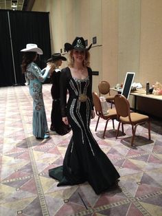 Miss Rodeo Colorado in her Miss Rodeo America Pageant Fashion Show dress. #WranglerNFR Pageant Costumes, Pageant Outfits, Show Dress, Casual Attire For Women, Cowgirl Dresses