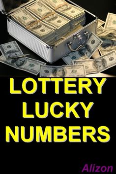 a suitcase full of money with the words lotery lucky numbers written on it in yellow